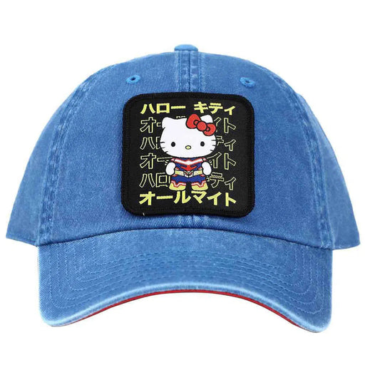 Sanrio: Hello Kitty x My Hero Academia - Hello Kitty All Might Patch Hat (Blue, Embroidered) - Bioworld