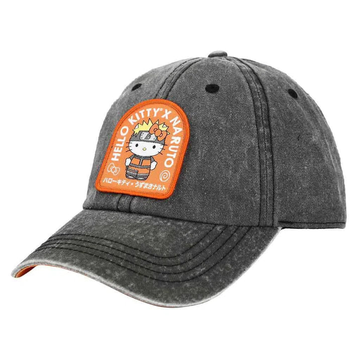 Sanrio [Hello Kitty] x Naruto - Patch Hat (Pigment Dye, Embroidered) - Bioworld