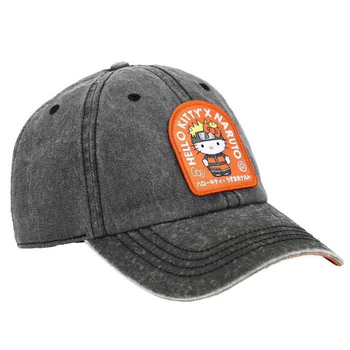 Sanrio [Hello Kitty] x Naruto - Patch Hat (Pigment Dye, Embroidered) - Bioworld