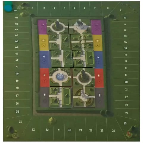 Sanssouci - Tile Placement Civilization Board Game for Family, and Adults (2-4 Players, Ages 8+) - Imperial Publishing
