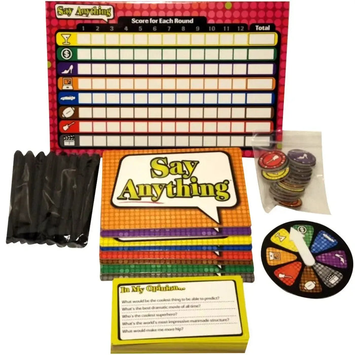 Say Anything - Party Humor Board Game for Adults, and Family (3-8 Players, Ages 13+) - North Star Games