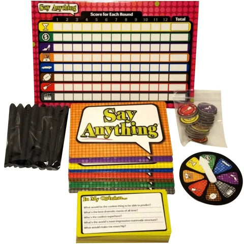 Say Anything - Party Humor Board Game for Adults, and Family (3-8 Players, Ages 13+) - North Star Games