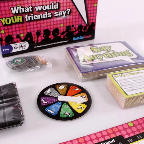 Say Anything - Party Humor Board Game for Adults, and Family (3-8 Players, Ages 13+) - North Star Games