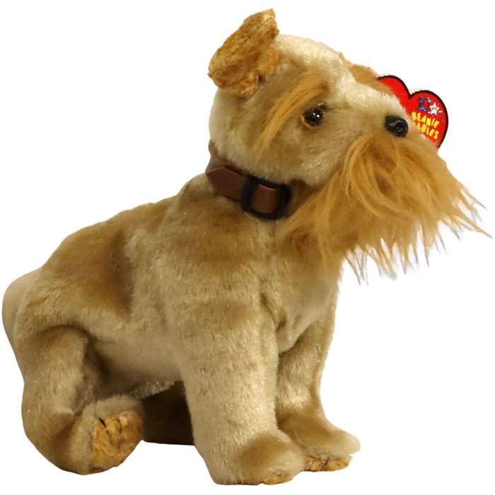 Schnitzel the Schnauzer Dog Plush (6") - Ty - Original Beanie Babies Series - (2002)
