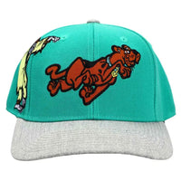 Scooby Doo - Werewolf & Scooby Snapback Hat (Teal, Embroidered, Pre-Curved Bi...- Image 1