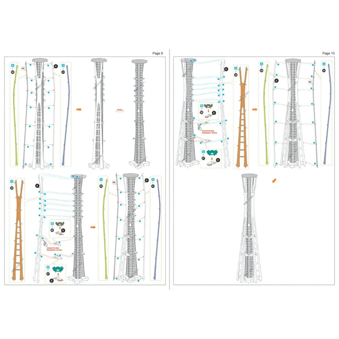 Seattle - 1962 World's Fair Space Needle Building 3D Figure Model Kit (1:900 Scale, Steel, Hard Difficulty) - Fascinations - Metal Earth Premium Series - (2024)