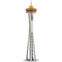 Seattle - 1962 World's Fair Space Needle Building 3D Figure Model Kit (1:900 Scale, Steel, Hard Difficulty) - Fascinations - Metal Earth Premium Series - (2024)