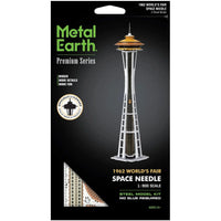 Seattle - 1962 World's Fair Space Needle Building 3D Figure Model Kit (1:900 Scale, Steel, Hard Difficulty) - Fascinations - Metal Earth Premium Series - (2024)
