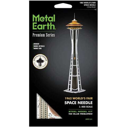 Seattle - 1962 World's Fair Space Needle Building 3D Figure Model Kit (1:900 Scale, Steel, Hard Difficulty) - Fascinations - Metal Earth Premium Series - (2024) - Image 1
