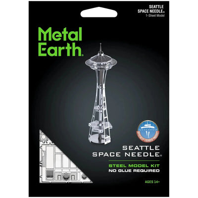 Seattle - Space Needle Building Figure Model Kit (Steel, Easy Difficulty) - Fascinations - Metal Earth Series - (2023)