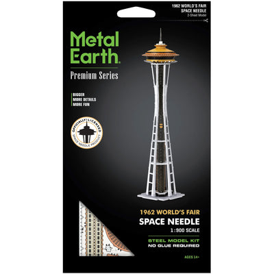 Seattle - 1962 World's Fair Space Needle Building 3D Figure Model Kit (1:900 Scale, Steel, Hard Difficulty) - Fascinations - Metal Earth Premium Series - (2024)