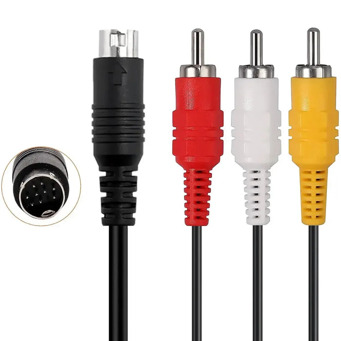 Sega Genesis Model 2 & 3, Sega CD & Sega 32X - AV Cable (6' Cable) - Old Skool