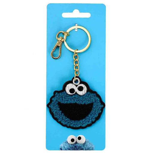 Sesame Street - Cookie Monster Patch Keychain - Bioworld