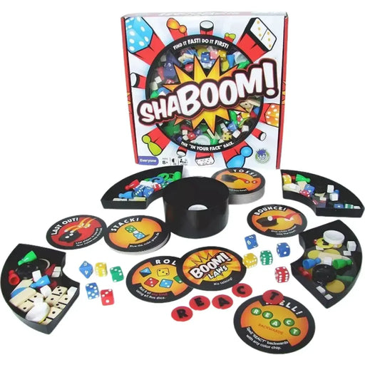 Shaboom! - Dexterity Action/Adventure Board Game for Family, Adults, and Children (2+ Players, Ages 8+) - University Games [Haywire Games]