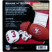 Shake N' Score [NFL: San Francisco 49ers] - Football Sports Travel Dice Game for Family, Adults and Children (Players 2+, Ages 6+) - MasterPieces