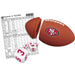 Shake N' Score [NFL: San Francisco 49ers] - Football Sports Travel Dice Game for Family, Adults and Children (Players 2+, Ages 6+) - MasterPieces