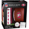 Shake N' Score [NFL: San Francisco 49ers] - Football Sports Travel Dice Game for Family, Adults and Children (Players 2+, Ages 6+) - MasterPieces