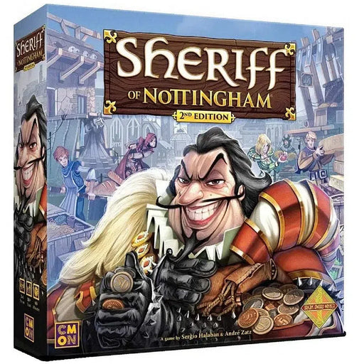 Sheriff of Nottingham 2nd Edition - Bluffing Economic Board Game for Family, and Adults (3-6 Players, Ages 14+) - CMON