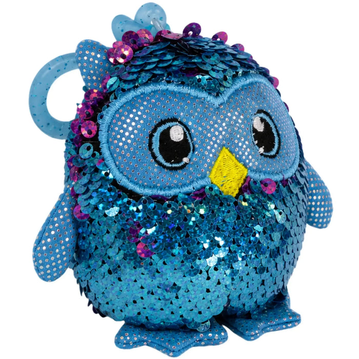Shimmeez - Oliver the Owl Clip-On Plush (4") - Beverly Hills Teddy Bear Company - (2018)