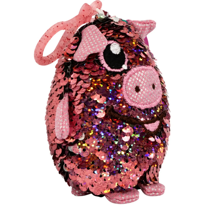 Shimmeez - Polly the Pig Clip-On Plush (4") - Beverly Hills Teddy Bear Company - (2018)