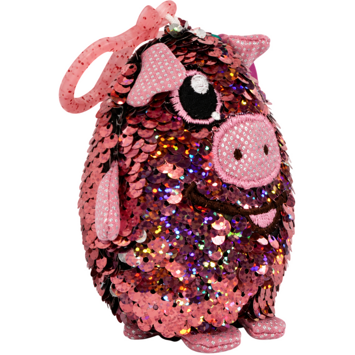 Shimmeez - Polly the Pig Clip-On Plush (4") - Beverly Hills Teddy Bear Company - (2018)