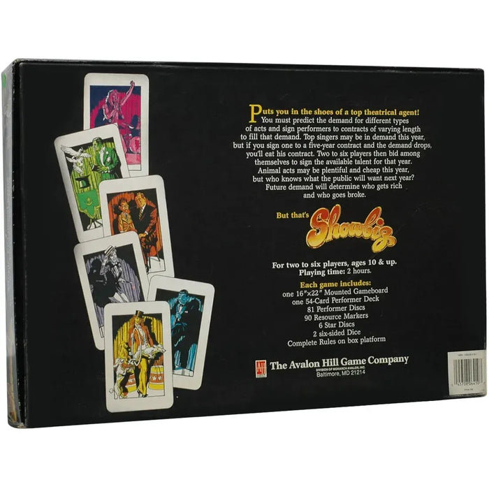 Showbiz: The Entertainment Game! - Economic Entertainment Board Game for Family, and Adults (2-6 Players, Ages 10+) - Avalon Hill