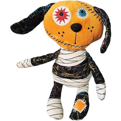 Silly Squiggles - Crazy Stitched Orange Dog Plush (12