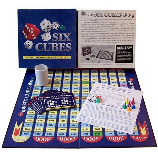 Six Cubes: The Exciting Game of Dice Strollegy - Dice-Based Luck Board Game for Family, Adults, and Children (2-6 Players, Ages 10+) - Fun & Games Group