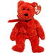 Sizzle the Red Bear Plush (8") - Ty - Beanie Babies Series (2001)