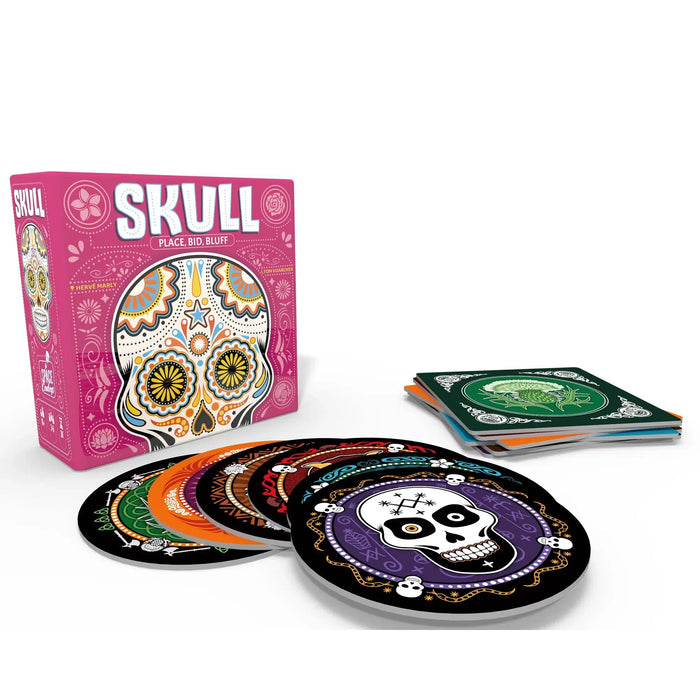 Skull - Bluffing Abstract Board Game for Family & Adults (3-6 Players, Ages 10+) - Space Cowboys