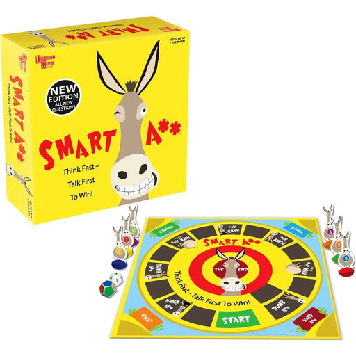 Smart A** - Trivia Humor Board Game for Family and Adults (2-6 Players, Age 12+) - University Games (2023)