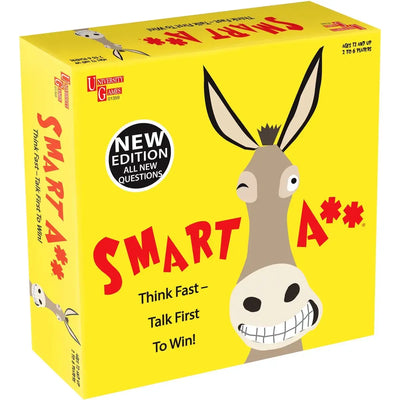 Smart A** - Trivia Humor Board Game for Family and Adults (2-6 Players, Age 12+) - University Games (2023)