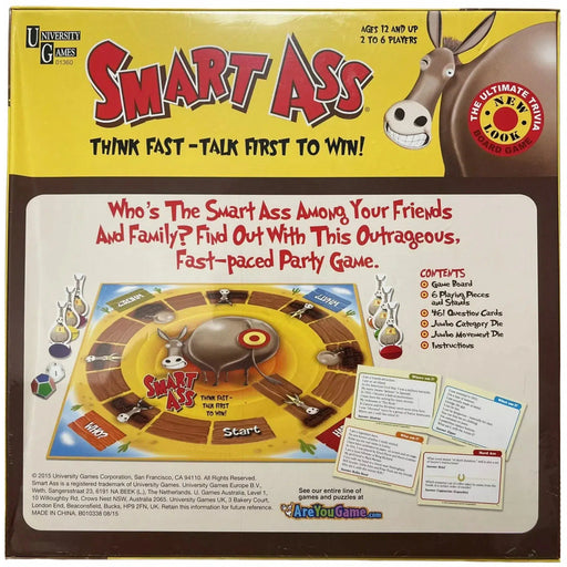 Smart Ass: The Ultimate Trivia Board Game - University Games - (2015)
