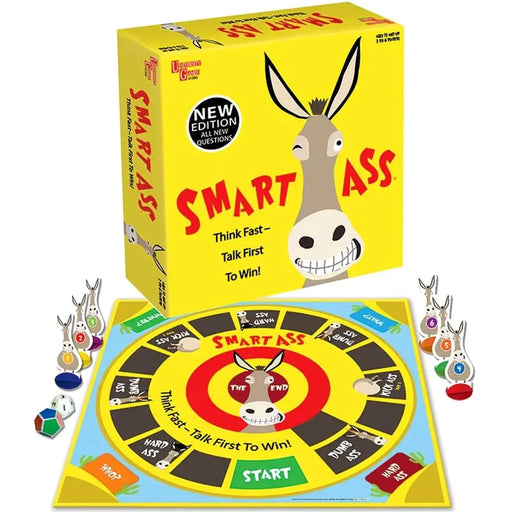 Smart Ass - Trivia General Knowledge Board Game for Family and Adults (2-6 Players, Age 12+) - University Games (2023)