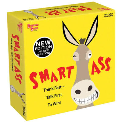 Smart Ass - Trivia General Knowledge Board Game for Family and Adults (2-6 Players, Age 12+) - University Games (2023)