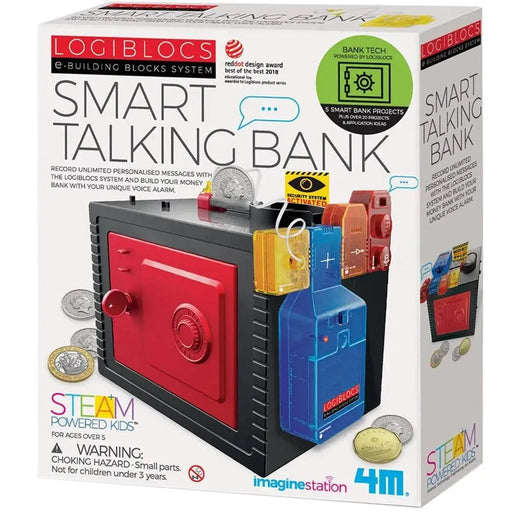 Smart Talking Bank STEAM Toy Building Set - ImagineStation - Logiblocs Series