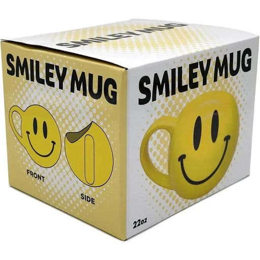 Smiley Face Sculpted Mug Gag Gift (Ceramic, 22 oz.) - Island Dogs