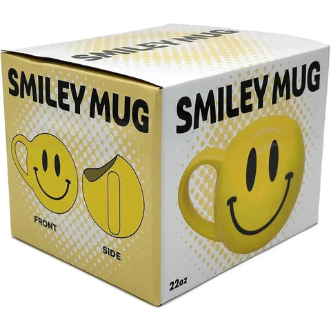 Smiley Face Sculpted Mug Gag Gift (Ceramic, 22 oz.) - Island Dogs