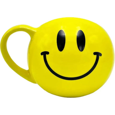 Smiley Face Sculpted Mug Gag Gift (Ceramic, 22 oz.) - Island Dogs