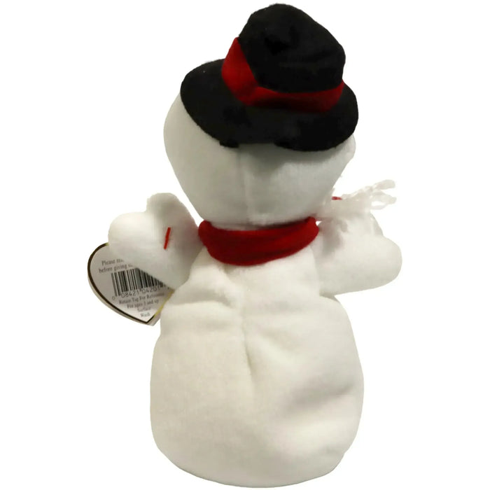 Snowball the Snowman Plush (8", Style 4201) - Ty - Original Beanie Babies Series (1996)