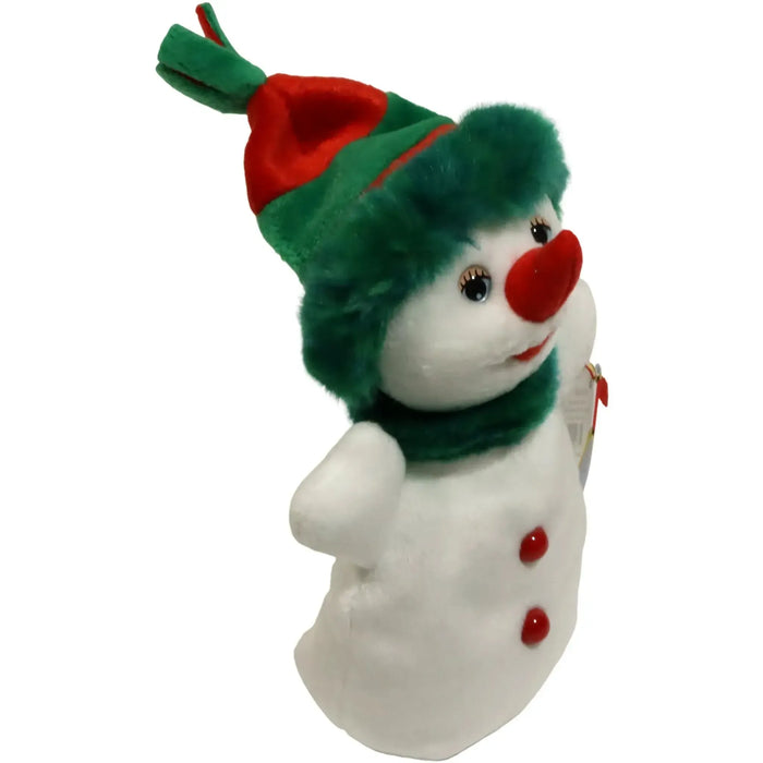 Snowgirl the Snowman Plush (8") - Ty - Original Beanie Babies Series (2000)