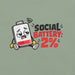 Social Battery 2% T-Shirt - Funny Introvert Graphic Tee