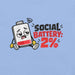 Social Battery 2% T-Shirt - Funny Introvert Graphic Tee
