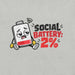 Social Battery 2% T-Shirt - Funny Introvert Graphic Tee