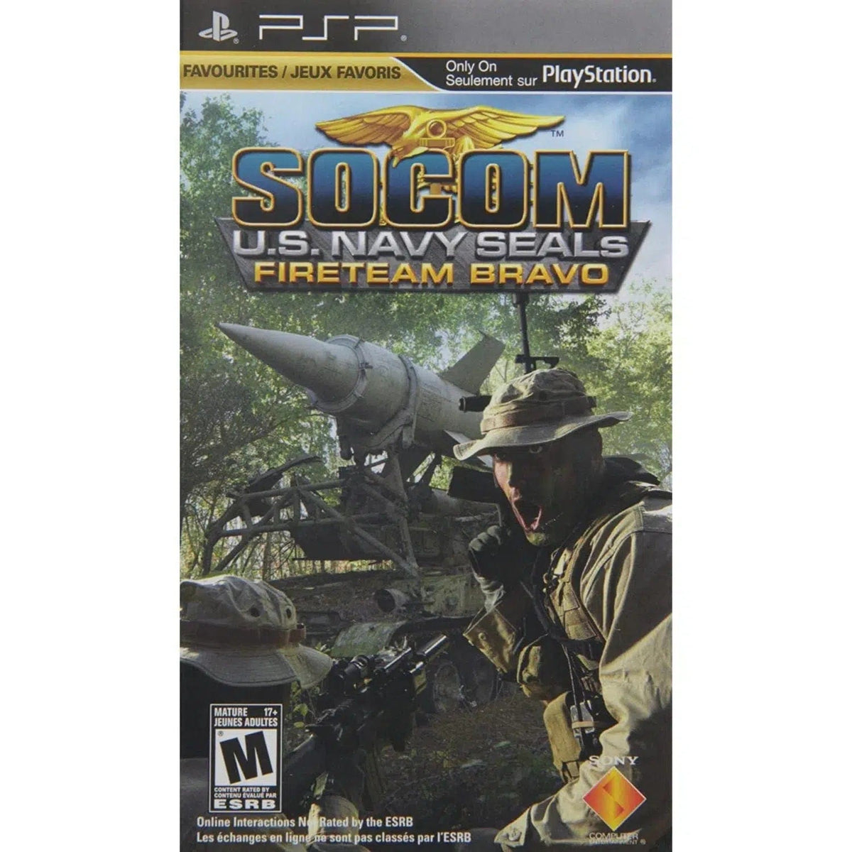 Sony PSP Game SOCOM US Navy SEALS Fireteam Bravo with Voice Chat Headset  Boxed
