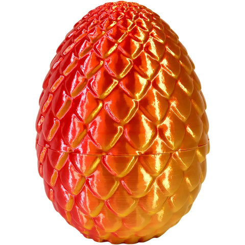 Solarflare Dragon Hatchling Toy Figure with Egg (3D Printed) - Wonderland Workshop - Image 4