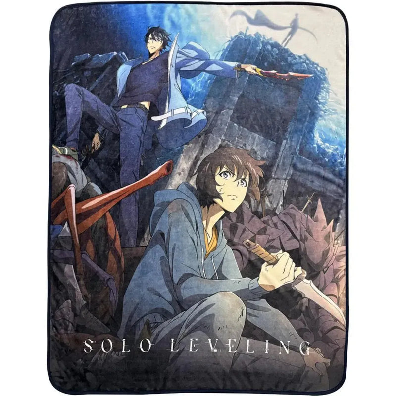 Solo Leveling - Before & After Sung Jin-woo Plush Throw Blanket (46