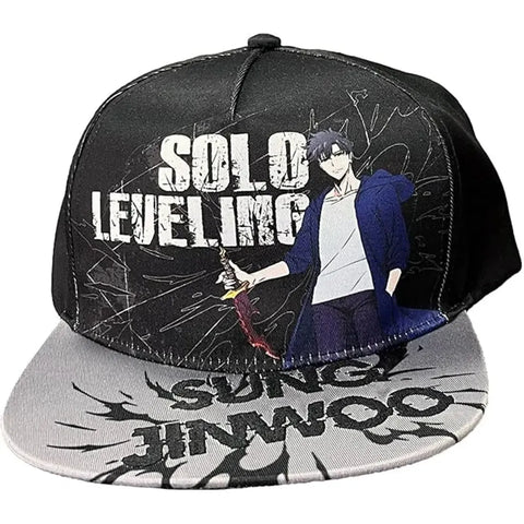 Solo Leveling - Sung Jin-woo Cap Hat (Black & Gray) - Great Eastern Entertainment