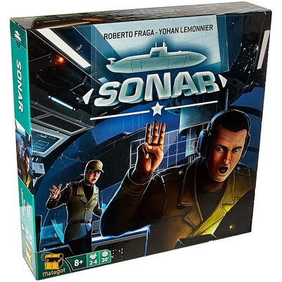 Sonar - Team-Based War Board Game for Family, and Adults (2-4 Players, Ages 8+) - Matagot