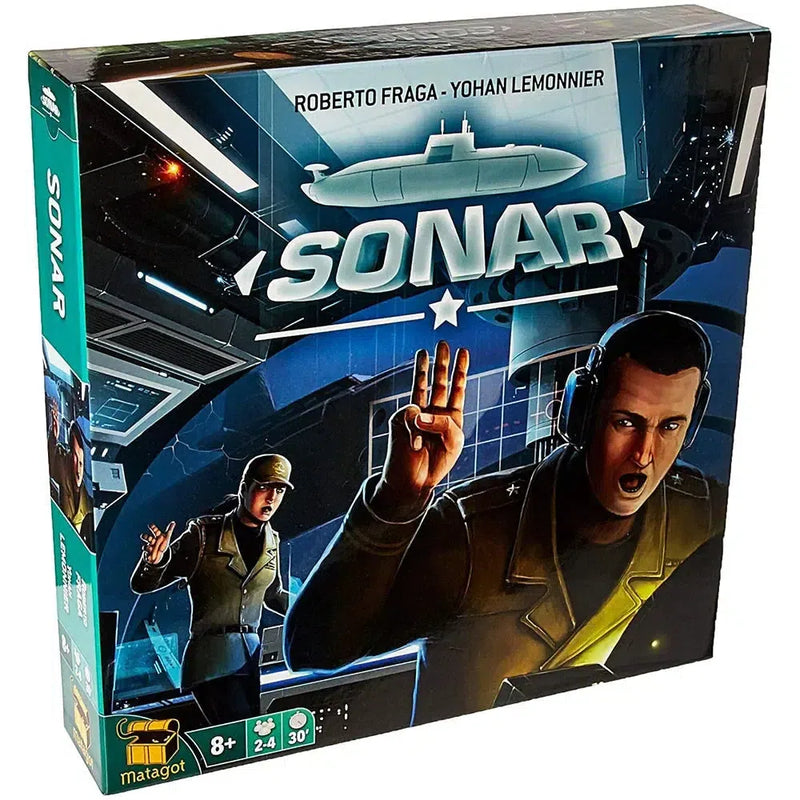 Sonar - Team-Based War Board Game for Family, and Adults (2-4 Players, Ages 8+) - Matagot